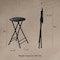Hastings Home 24-Inch Round Folding Stool - Padded Seat and 300lb Weight Capacity, Black 328720QJF - alternate 3